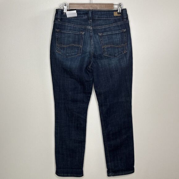 Lee Secretly Shapes Jeans Women 6 Short Straight Leg Mid Rise Bewitched Stretch - Picture 9 of 13